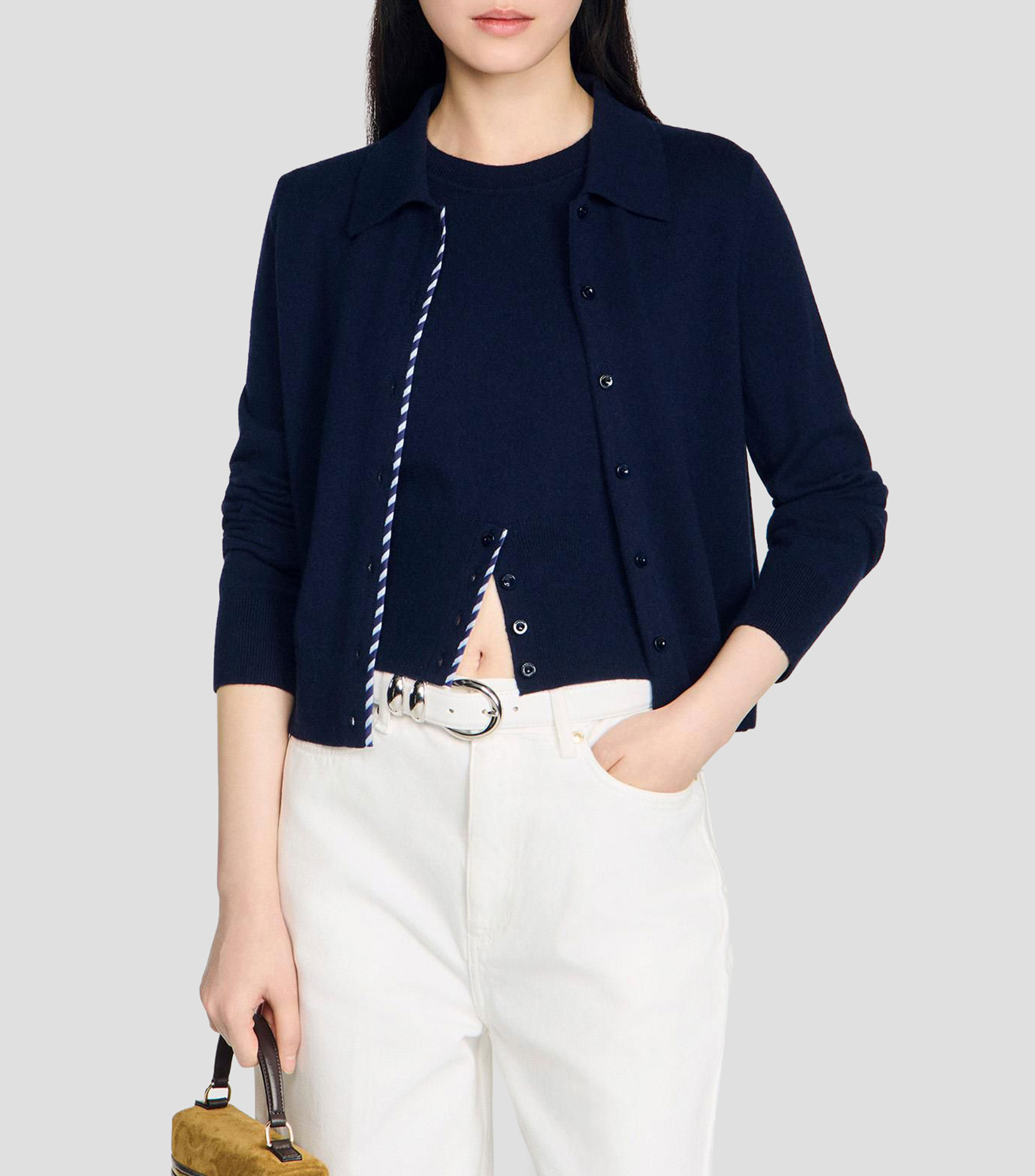 Cárdigan liso Mujer